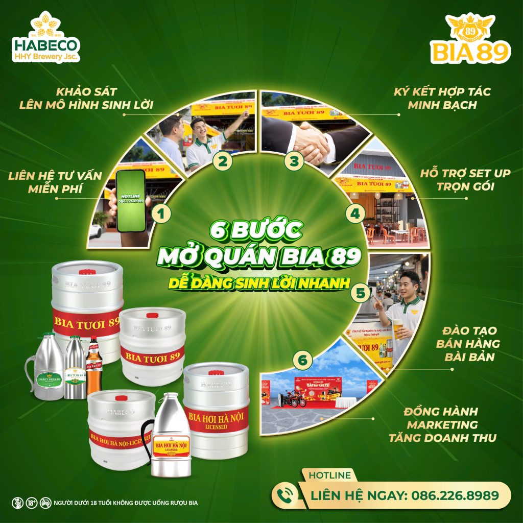mở quán bia 89
