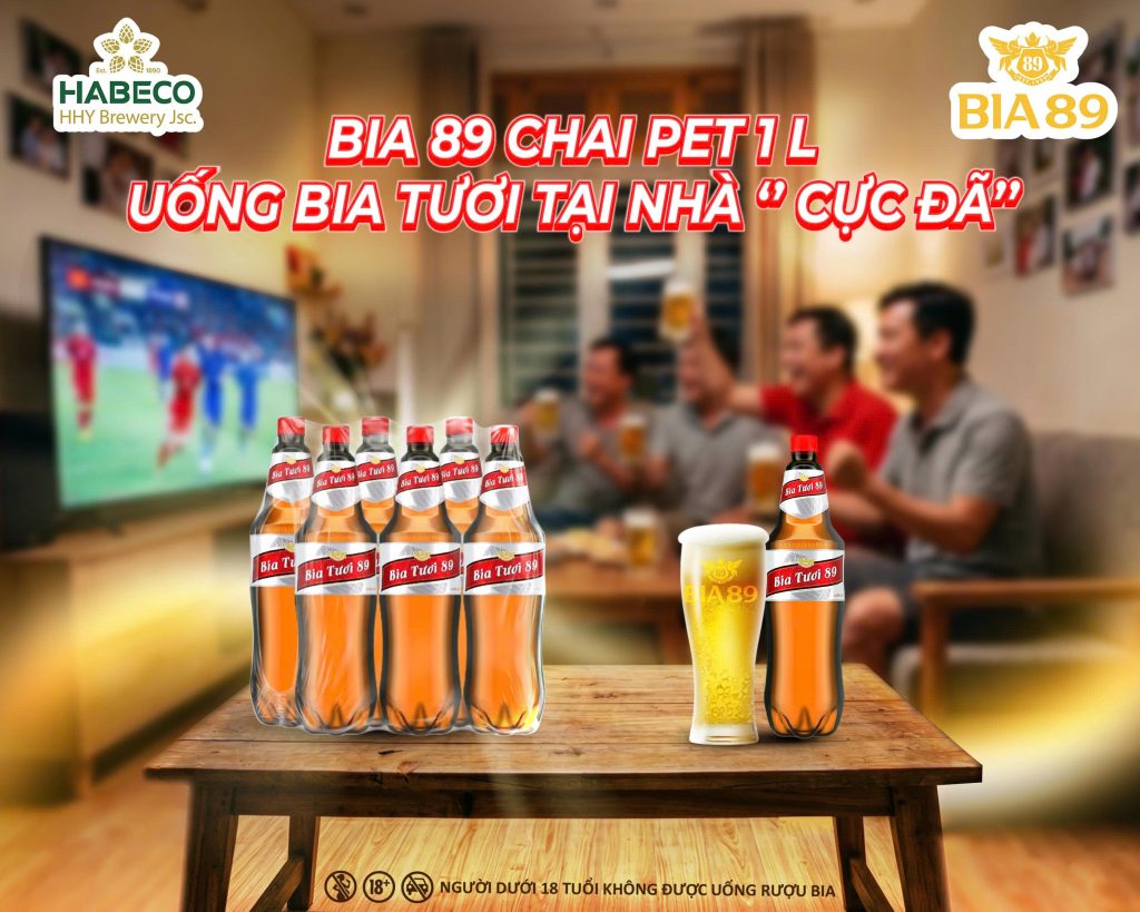 bia tươi 89 chai PET 1L-3